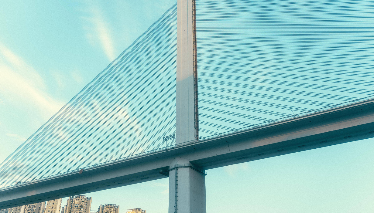 A cable-stayed bridge in a certain city